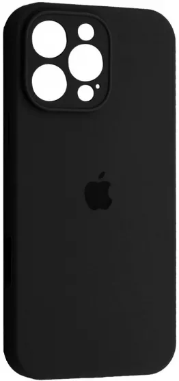 Чехол Silicone Case Full Camera для Apple iPhone 16 Pro Black - фото 1