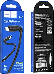 Кабель Hoco X62 Fortune USB Type-C - Lightning 20w 3a 1м PD сable Black - миниатюра 5 Кабель Hoco X62 Fortune USB Type-C - Lightning 20w 3a 1м PD сable Black - миниатюра 5