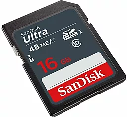 Карта пам'яті SanDisk SDHC 16GB Ultra Class 10 UHS-I (SDSDUNB-016G-GN3IN) - мініатюра 2