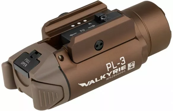 Ліхтарик акумуляторний Olight PL-3 Valkyrie (1x16340, 1хCR123) Desert Tan - фото 2