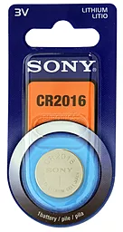 Батарейки Sony CR2016 1 шт. 3 V