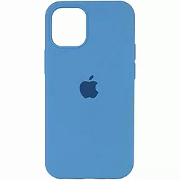 Чехол Silicone Case Full для Apple iPhone 14 Cornflower - фото Чехол Silicone Case Full для Apple iPhone 14 Cornflower