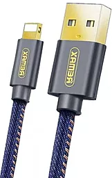Кабель USB Remax Cowboy Lightning Cable 1.2M Blue (RC-096i)