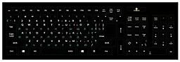 Наклейка на клавиатуру XoKo 109 keys UA/rus green, Latin white (XK-KB-STCK-BG)