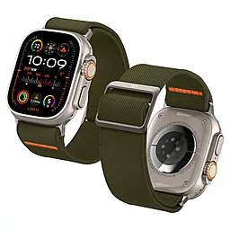 Нейлоновий ремінець Spigen Lite Fit Ultra для Apple Watch 49, 45, 44, 42 mm Khaki (AMP05985)