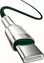 Кабель Baseus Cafule USB Type-C - Type-C 100w 5a 1м PD cable Green (CATJK-C06) - миниатюра 3
