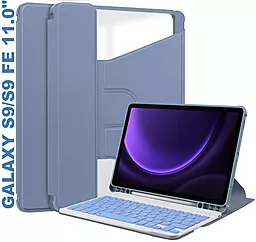 Чехол для планшета BeCover с безпроводной клавиатурой для Samsung Galaxy Tab S9, S9 FE Purple (710431) - фото Чехол для планшета BeCover с безпроводной клавиатурой для Samsung Galaxy Tab S9, S9 FE Purple (710431)