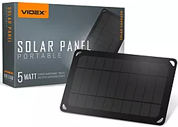 Солнечное зарядное устройство Videx 5w black (VSO-F505U) - миниатюра 5