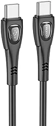 Кабель Borofone BX98 Superior USB Type-C - Type-C 60w 3a 1м PD cable Black - фото Кабель Borofone BX98 Superior USB Type-C - Type-C 60w 3a 1м PD cable Black
