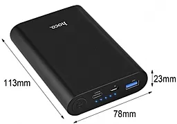 Повербанк Hoco J3 Leling Rapid 8000mAh Black - мініатюра 4 Повербанк Hoco J3 Leling Rapid 8000mAh Black - мініатюра 4