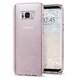 Чохол Spigen Liquid Crystal Glitter для Samsung Galaxy S8 Plus Rose Quartz (571CS21667)