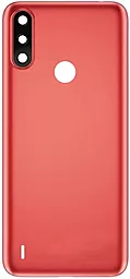 Задняя крышка корпуса Motorola Moto E7 Power / Moto E7i Power XT2097 со стеклом камеры Original Coral Red - фото Задняя крышка корпуса Motorola Moto E7 Power / Moto E7i Power XT2097 со стеклом камеры Original Coral Red
