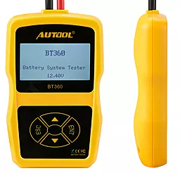 Тестер для аккумулятора (АКБ) Autool BT-360 - миниатюра 3 Тестер для аккумулятора (АКБ) Autool BT-360 - миниатюра 3