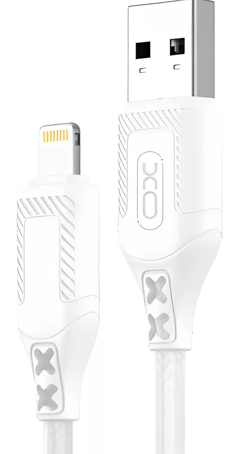 Кабель XO NB235 USB-A - Lightning 12w 2.4a 1м cable White - фото 1