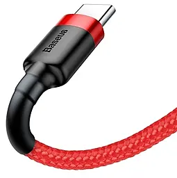 Кабель Baseus Cafule USB-A - Type-C 15w 3a 0.5м cable Red (CATKLF-A09) - миниатюра 4 Кабель Baseus Cafule USB-A - Type-C 15w 3a 0.5м cable Red (CATKLF-A09) - миниатюра 4