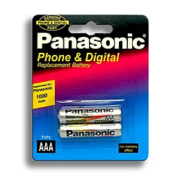 Акумулятор Panasonic AAA (R03) NiMH 1000mAh 1шт - мініатюра 2