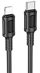 Кабель Borofone BX111 USB Type-C - Lightning 27w 3a 1м PD сable Black - фото Кабель Borofone BX111 USB Type-C - Lightning 27w 3a 1м PD сable Black