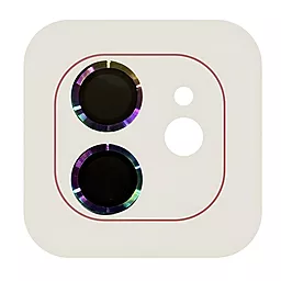Захисне скло Epik Metal Classic на камеру для Apple iPhone 12 / 12 mini / 11 Rainbow