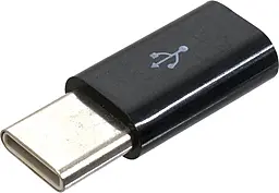 Адаптер-переходник Patron M-F USB Type-C -> micro USB black (PN-MIC-TYPE-C) - фото Адаптер-переходник Patron M-F USB Type-C -> micro USB black (PN-MIC-TYPE-C)