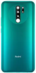 Задняя крышка корпуса Xiaomi Redmi 9 со стеклом камеры Ocean Green - фото Задняя крышка корпуса Xiaomi Redmi 9 со стеклом камеры Ocean Green