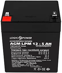 Акумуляторна батарея Logicpower LPM 12 5Ah AGM (LP3861)