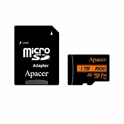 Карта памяти Apacer 1TB microSDXC UHS-I U3 Class 10 + Adapter SD (AP1TBMCSX10U8-R) - фото Карта памяти Apacer 1TB microSDXC UHS-I U3 Class 10 + Adapter SD (AP1TBMCSX10U8-R)