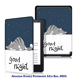 Чехол для планшета BeCover Smart Case для Amazon Kindle Paperwhite 11th Gen. 2021 Good Night (707213) - фото Чехол для планшета BeCover Smart Case для Amazon Kindle Paperwhite 11th Gen. 2021 Good Night (707213)