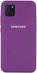 Чехол Epik Silicone Cover Full Protective (AA) Samsung N770 Galaxy Note 10 Lite Grape