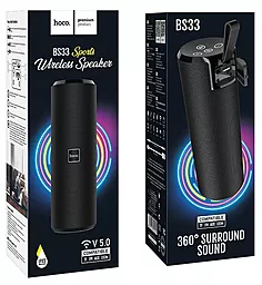 Колонки акустические Hoco BS33 Voice Sports Black - миниатюра 3