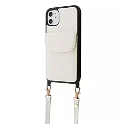 Чехол Wave Leather Pocket Case для Apple iPhone 11 White