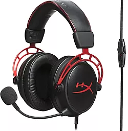 Навушники HyperX Cloud Alpha Black/Red (HX-HSCA-RD/EE) - мініатюра 2 Навушники HyperX Cloud Alpha Black/Red (HX-HSCA-RD/EE) - мініатюра 2