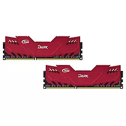 Оперативная память Team DDR3 16GB (2x8GB) 1866 MHz Dark Series Red (TDRED316G1866HC10SDC01)