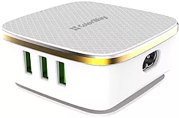 Мережевий зарядний пристрій з швидкою зарядкою ColorWay 1QC3.0+5AutoID 6USB 7A White (CW-CHS019Q-WT) - мініатюра 2