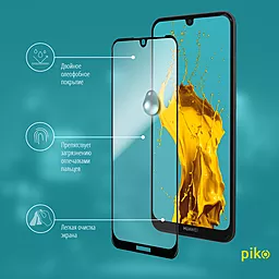 Защитное стекло Piko Full Glue Huawei Y6 2019 Black (1283126490910) - миниатюра 4