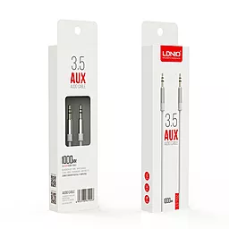 Аудіо кабель LDNio AUX mini Jack 3.5mm M/M Cable 1 м white (LS-Y02) - мініатюра 3