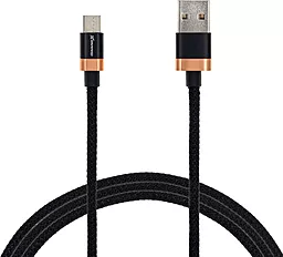 USB Кабель Grand-X 3A micro USB Cable Copper/Black (FM07CB)