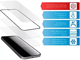 Защитное стекло ACCLAB Full Glue для Xiaomi Redmi Note 12S Black (1283126564987) - миниатюра 4