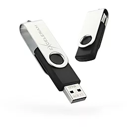 Флешка Exceleram 16GB P1 Series USB 2.0 (EXP1U2SIB16) Silver/Black