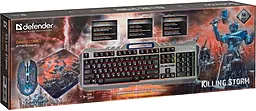 Комплект (клавіатура+мишка+килимок) Defender Killing Storm MKP-013L RU (52013) - мініатюра 9