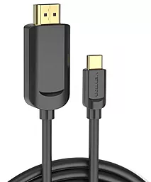 Відеокабель USB Type-C Thunderbolt 3 - HDMI v1.4 4k 30hz 1.5m black (CGUBG) Vention - фото Відеокабель USB Type-C Thunderbolt 3 - HDMI v1.4 4k 30hz 1.5m black (CGUBG) Vention