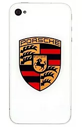 Задняя крышка корпуса Apple iPhone 4 Porsche White