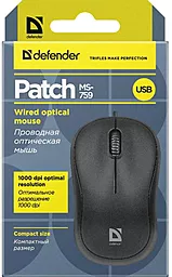 Комп'ютерна мишка Defender Patch MS-759 Black (52759) - мініатюра 5