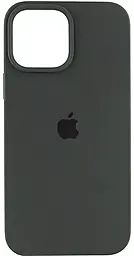 {"ru": "Чехол", "uk": "Чохол"} Silicone Case Full для Apple iPhone 15 Pro Max Green black