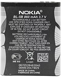 Акумулятор Nokia BL-5B (860 mAh) - мініатюра 2