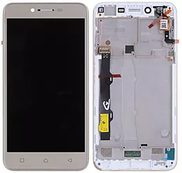 Дисплей Lenovo K5 Play (L38011) с тачскрином и рамкой, Gold - фото Дисплей Lenovo K5 Play (L38011) с тачскрином и рамкой, Gold