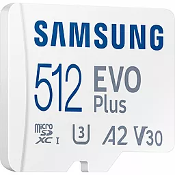 Карта пам'яті Samsung microSDXC EVO Plus 512GB UHS-I U3 V30 A2 Class 10 + SD-adapter (MB-MC512KA/RU) - мініатюра 2