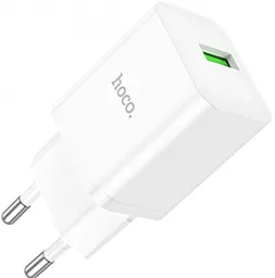 Сетевое зарядное устройство Hoco N26 18w QC3.0 home charger white - фото Сетевое зарядное устройство Hoco N26 18w QC3.0 home charger white