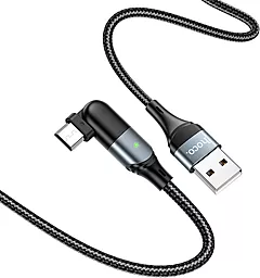 Кабель USB Hoco U100 Orbit micro USB Cable Black - миниатюра 4