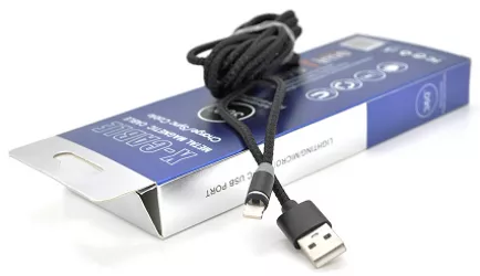 Кабель PiPo Magnetic USB-A - Lightning 10w 2м cable Black - фото 1