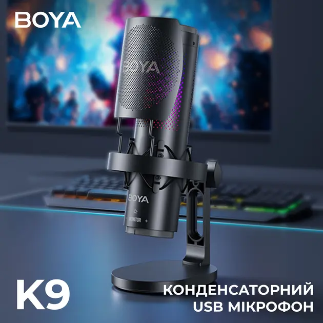 Мікрофон Boya K9 RGB Black - фото 6